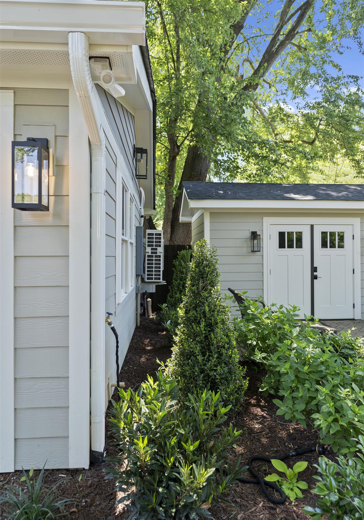 Side walkway along the guest studio, Charlotte ADU