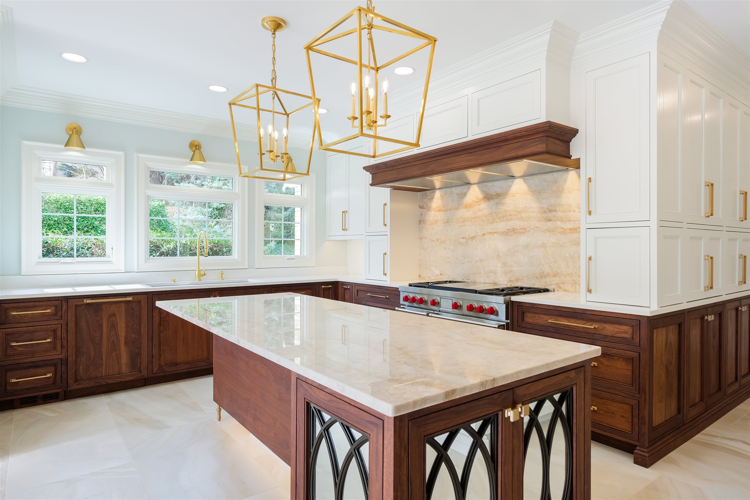 Waxhaw Quartzite Kitchen in Waxhaw, NC: Luxury kitchen remodel by Revival Construction